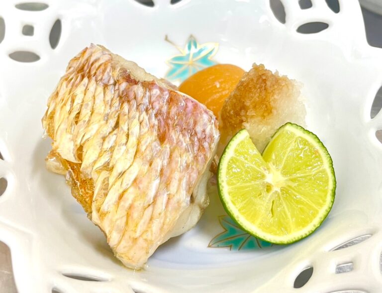 人気の「イトヨリの松笠焼き」