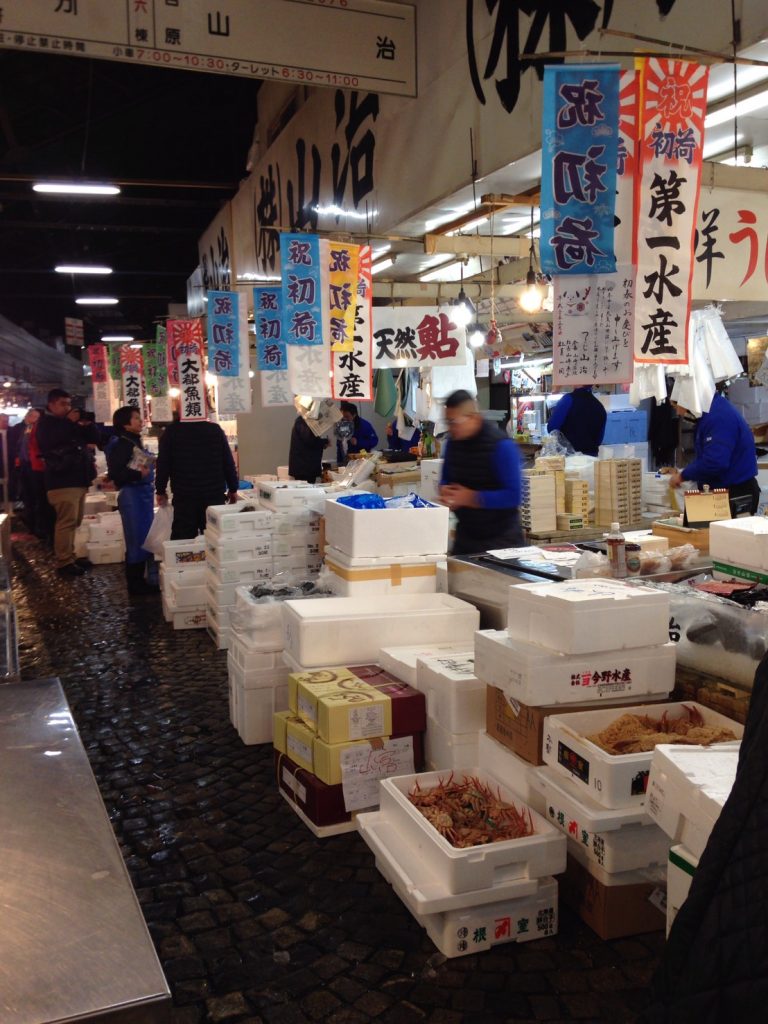 新年を迎えた築地市場
